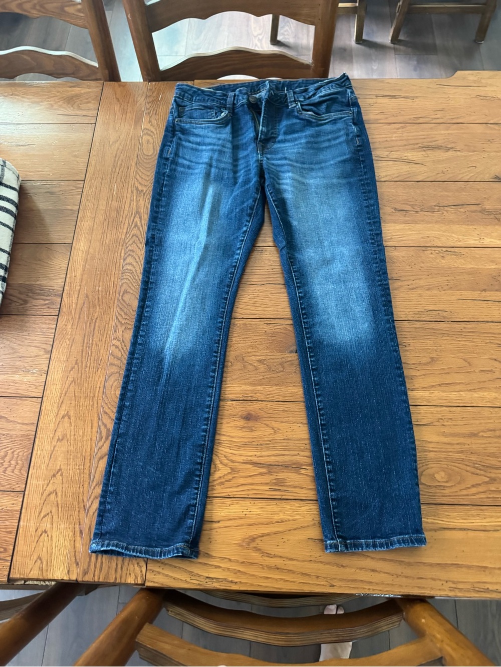 Buffalo David Bitton Men's Dark Blue Slim Straight Jeans